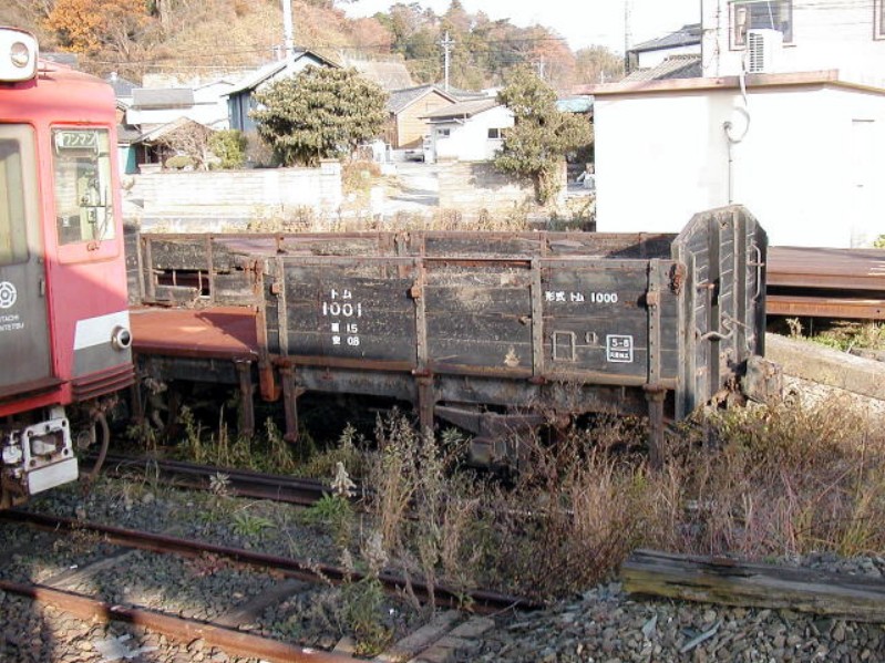 木造の無蓋車