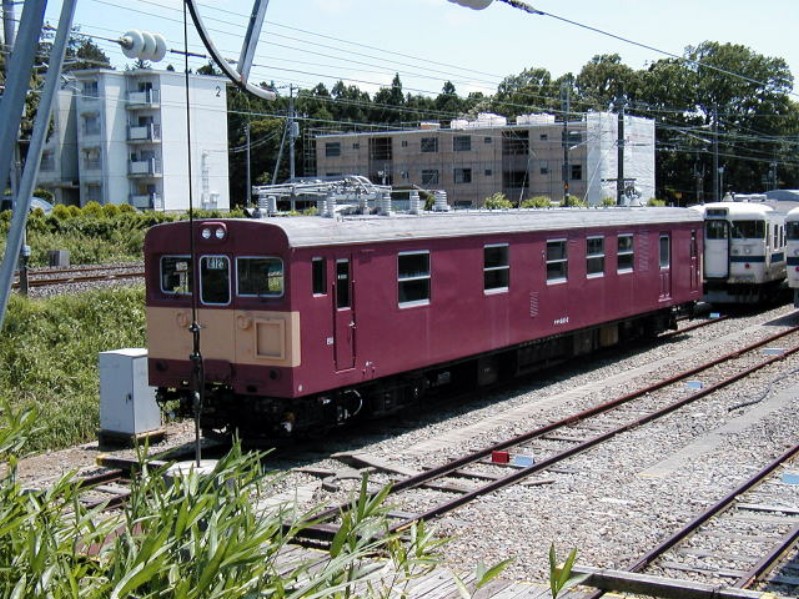 勝田車両センターにて牽引車クモヤ４４１　撮影日０４／夏頃